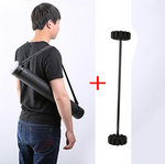 Plastic Archery Arrow Case Carrier With Strap Adjustable Arrow Quivers Back Black with Arrow Inserts - Panther Outdoor Equipment