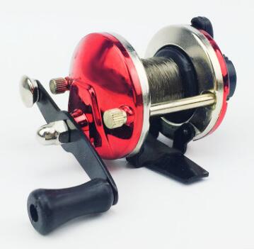 New Mini Metal Bait Casting Spinning Boat Ice Fishing Reel Fish Water Wheel Baitcast Roller Coil with 50M Wire Fishing Supplies - Panther Outdoor Equipment