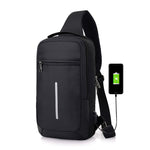 Anti-theft USB charging chest bag with you - Panther Outdoor Equipment