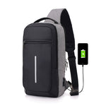 Anti-theft USB charging chest bag with you - Panther Outdoor Equipment