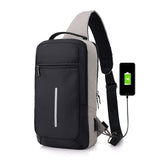 Anti-theft USB charging chest bag with you - Panther Outdoor Equipment