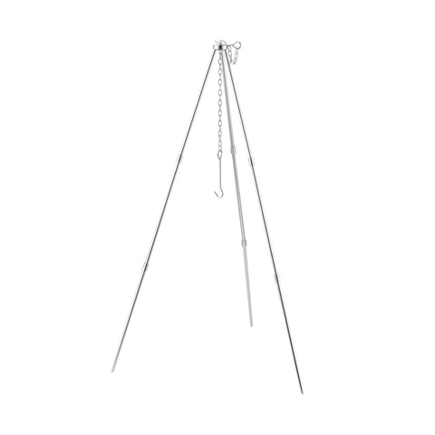 Outdoor Camping Picnic Cooking Tripod Hanging Pot Durable Portable Campfire Picnic Pot Cast Iron Fire Grill Hanging Tripod - Panther Outdoor Equipment