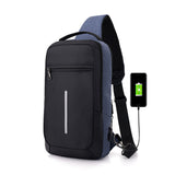 Anti-theft USB charging chest bag with you - Panther Outdoor Equipment