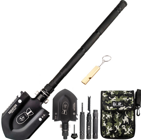 Engineer shovel outdoor multi-purpose shovel German military special forces shovel manganese steel folding shovel - Panther Outdoor Equipment