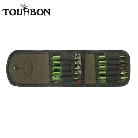 Tourbon Hunting Gun Accessories Rifle Cartridges Holder Camo Nylon Ammo Wallet Bullet Pouch Carrier Ammunition Case for Shooting - Panther Outdoor Equipment